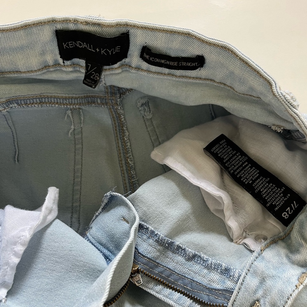 Kendall & Kylie The Icon High Rise Straight Jeans - Picture 4 of 5
